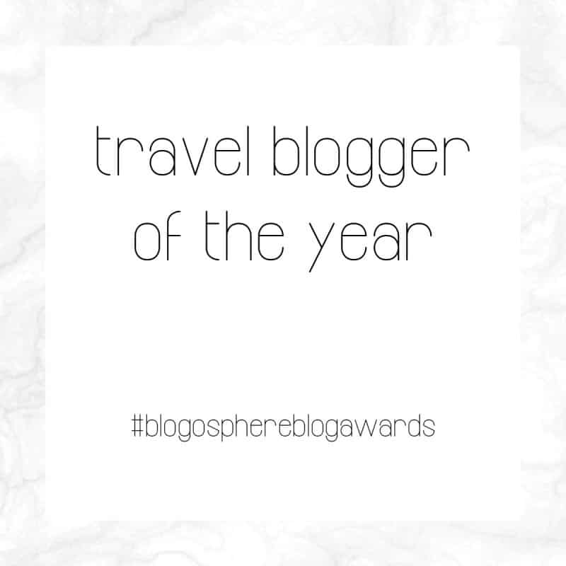 Nominated for travel blogger of the year... say what